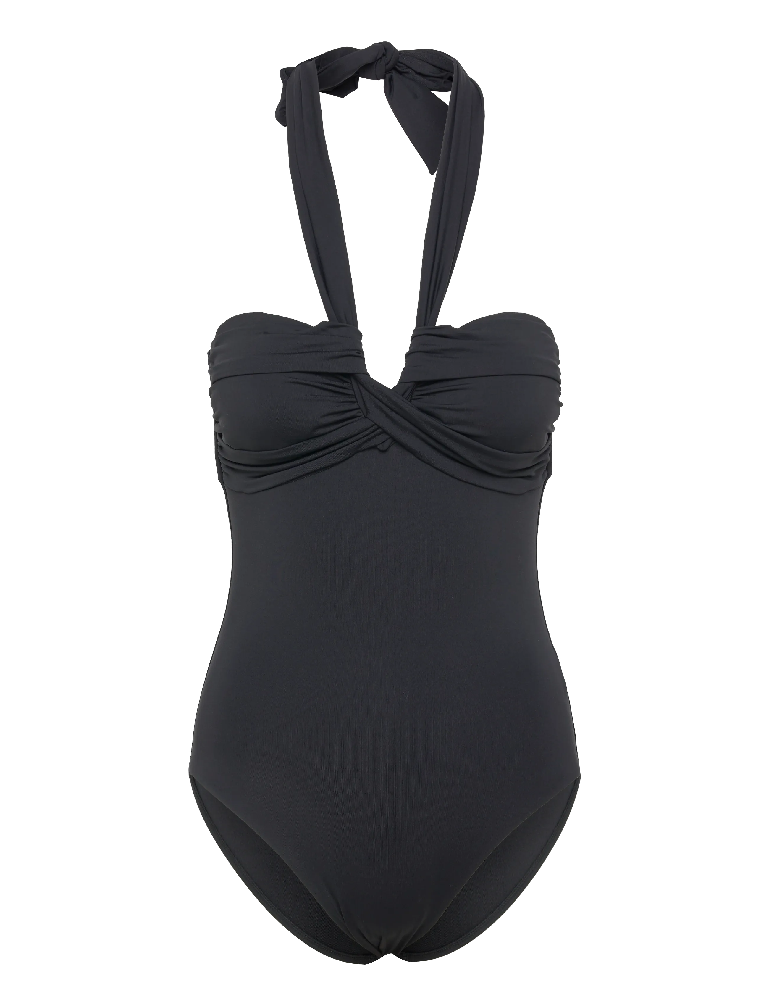 Seafolly S.Collective Halter Bandeau One Piece - Seafolly - BLACK / black