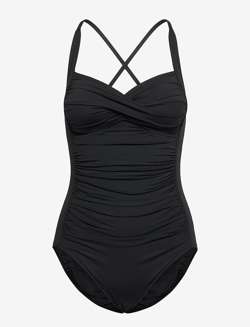 Seafolly - Seafolly Collective Twist Halter One Piece - baddräkter - black - 1