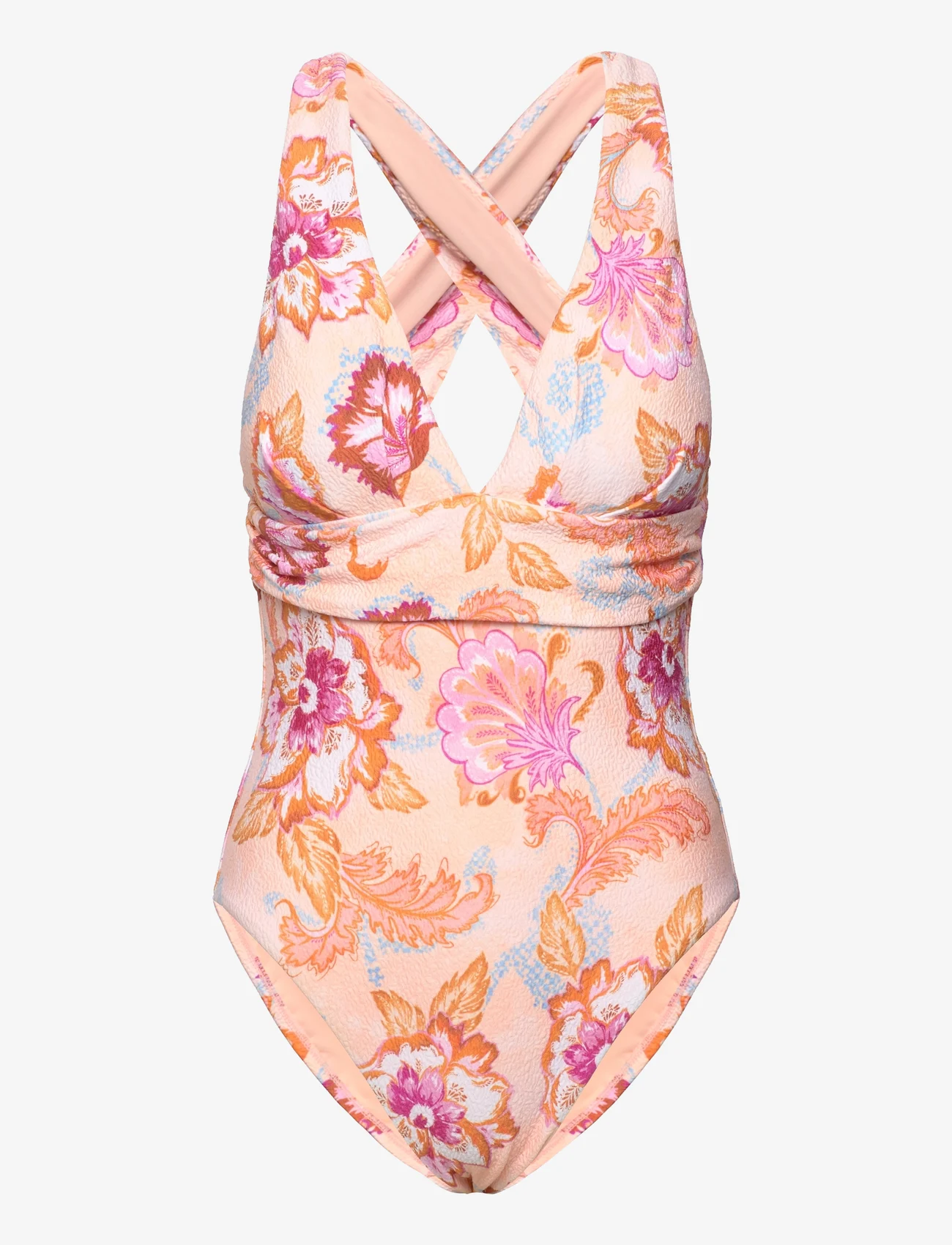 Seafolly - Spring Festival Cross Back One Piece - swimsuits - nectar - 1