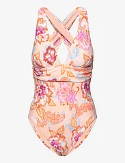 Seafolly - Spring Festival Cross Back One Piece - swimsuits - nectar - 1