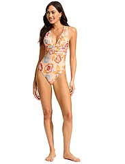 Seafolly - Spring Festival Cross Back One Piece - swimsuits - nectar - 0