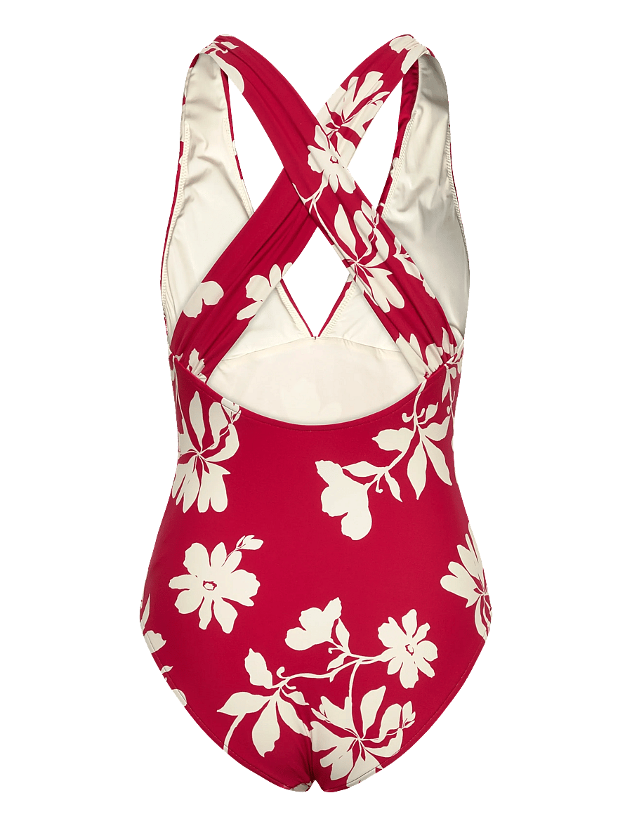 Seafolly - Cross Back One Piece - badedragter - cosmo red - 2