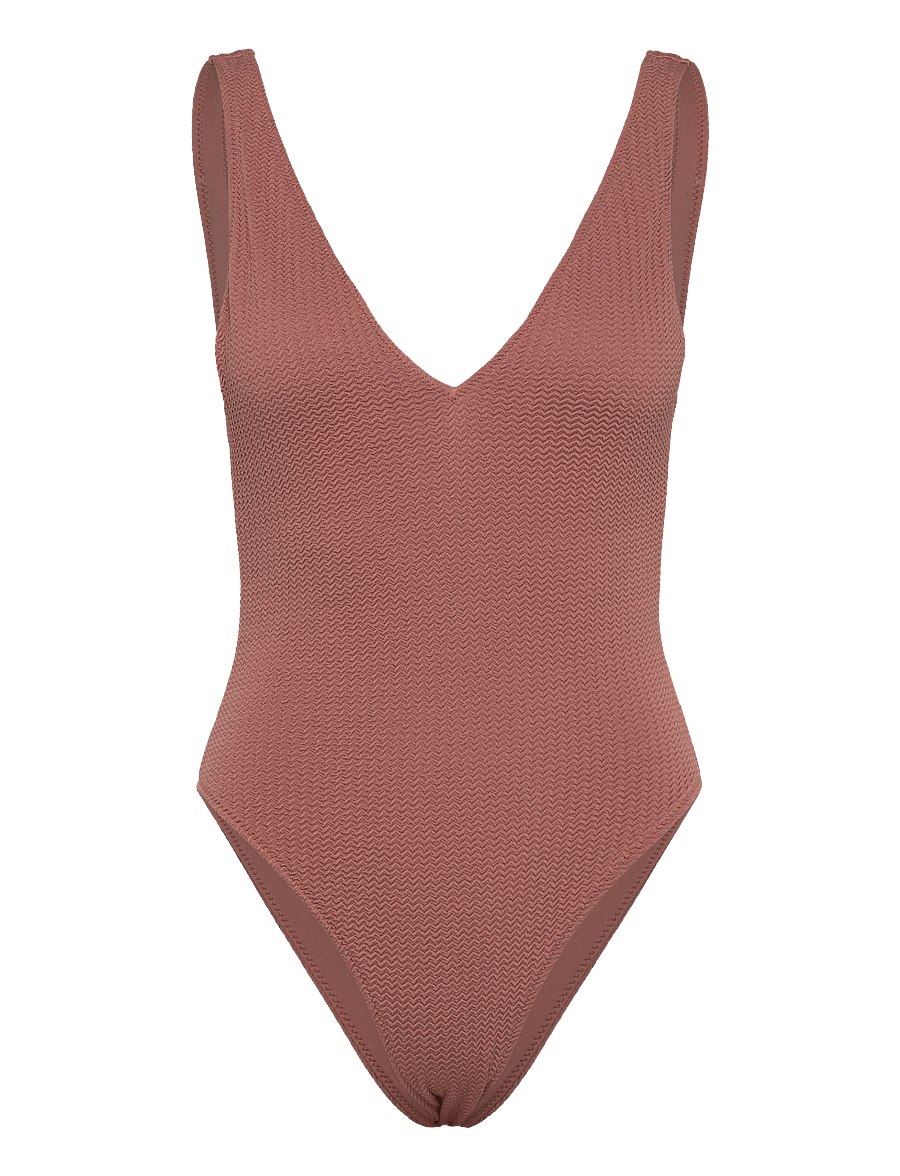Seafolly - SeaDive Deep V Neck One Piece - bronze - 1