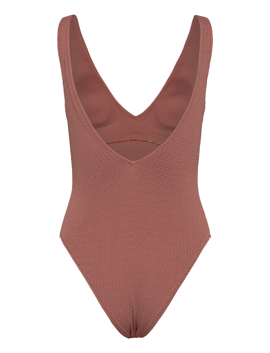 Seafolly - SeaDive Deep V Neck One Piece - bronze - 2