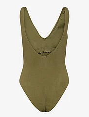 Seafolly - SeaDive Deep V Neck One Piece - badedragter - khaki - 1
