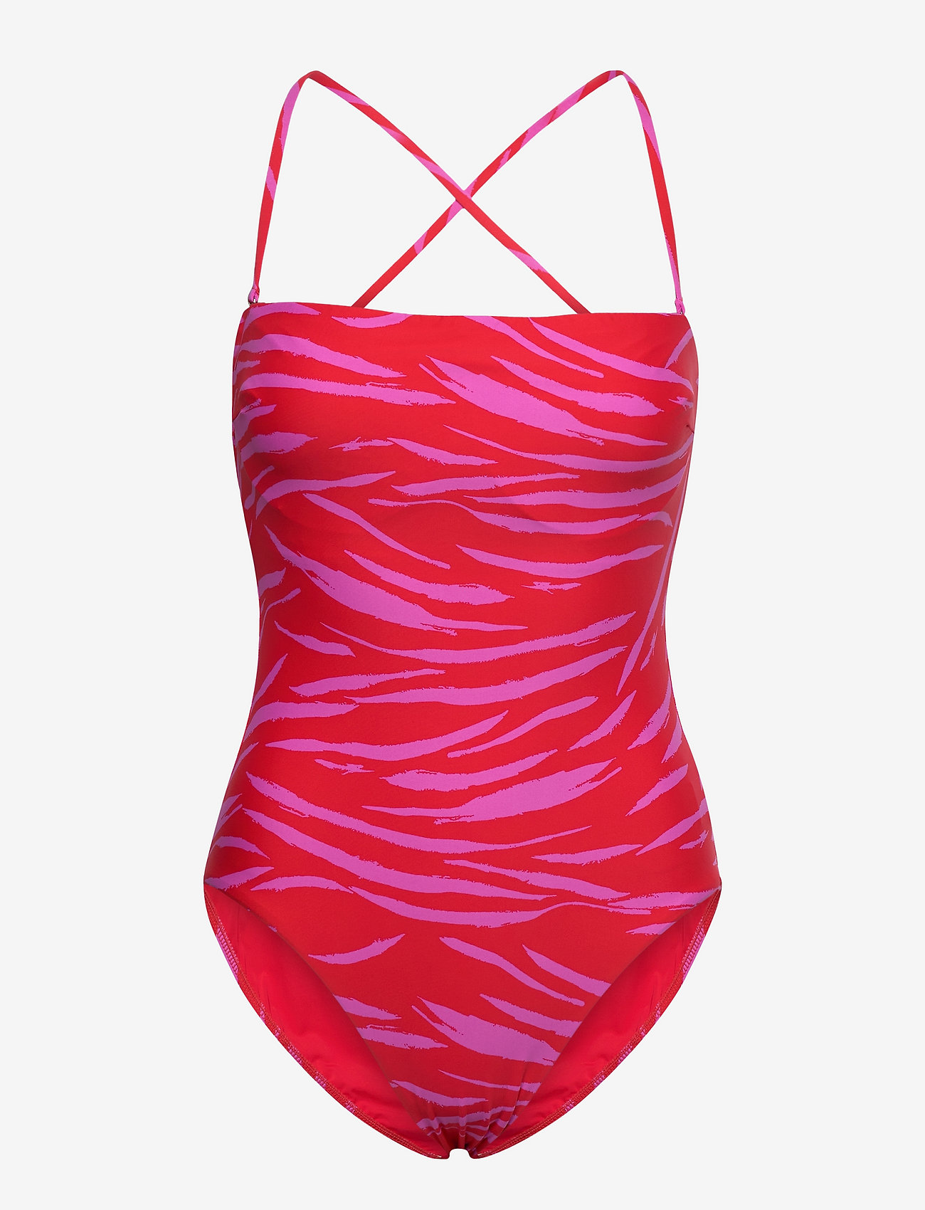 Seafolly - Skin Deep DD Bandeau One Piece - mandarin red - 0