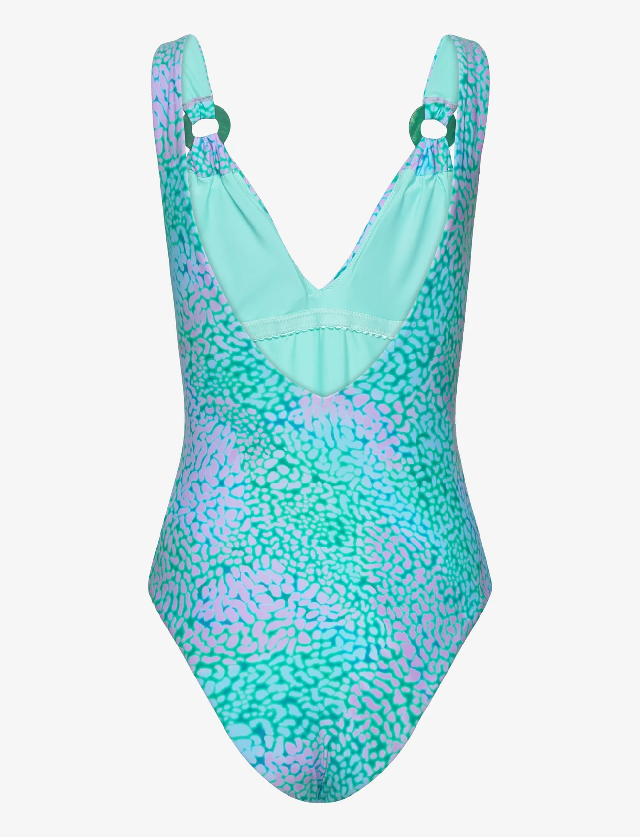 Seafolly - SeaSkin V Neck One Piece - swimsuits - vivid green - 1