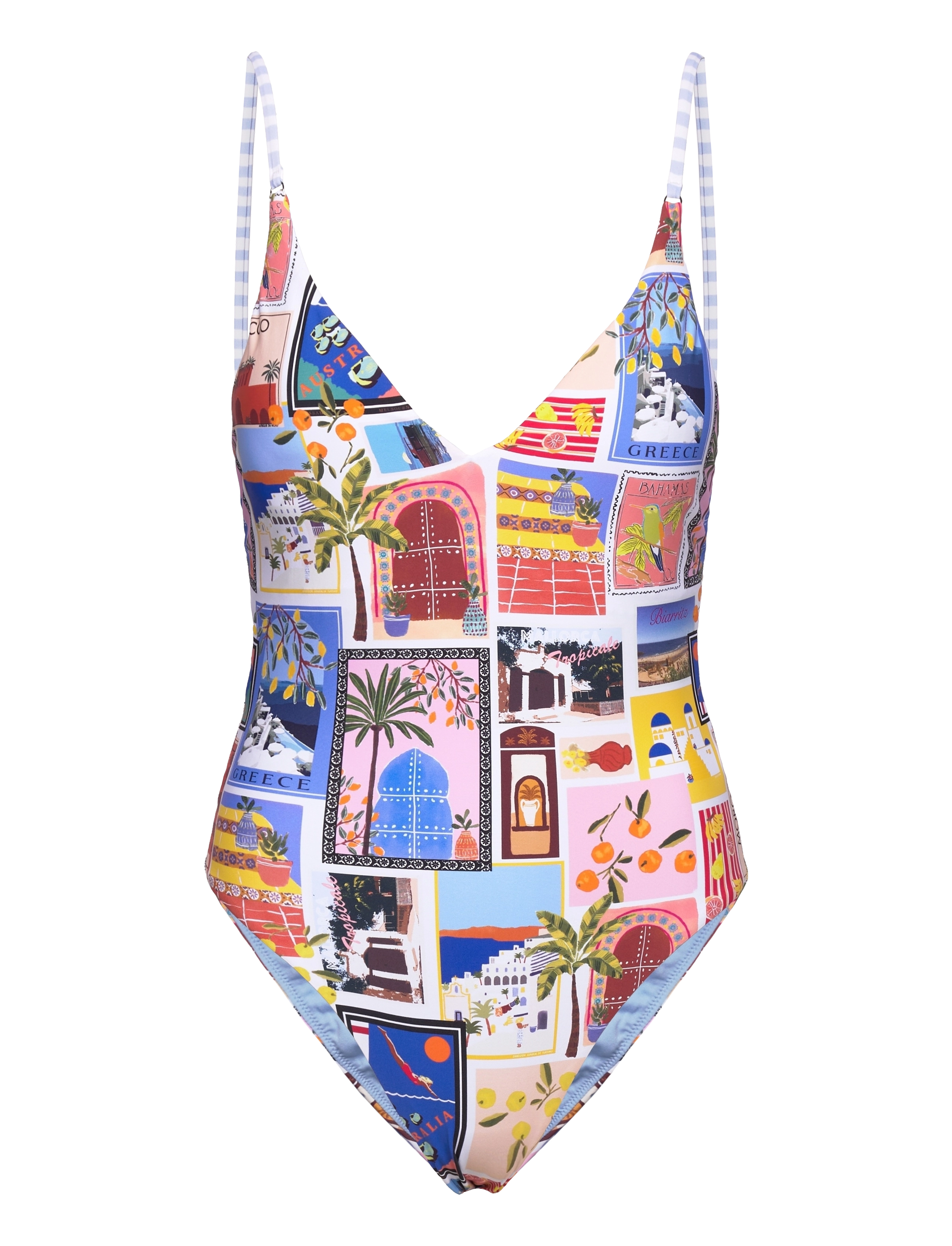 Seafolly - OnVacation V Neck One Piece - azure - 1