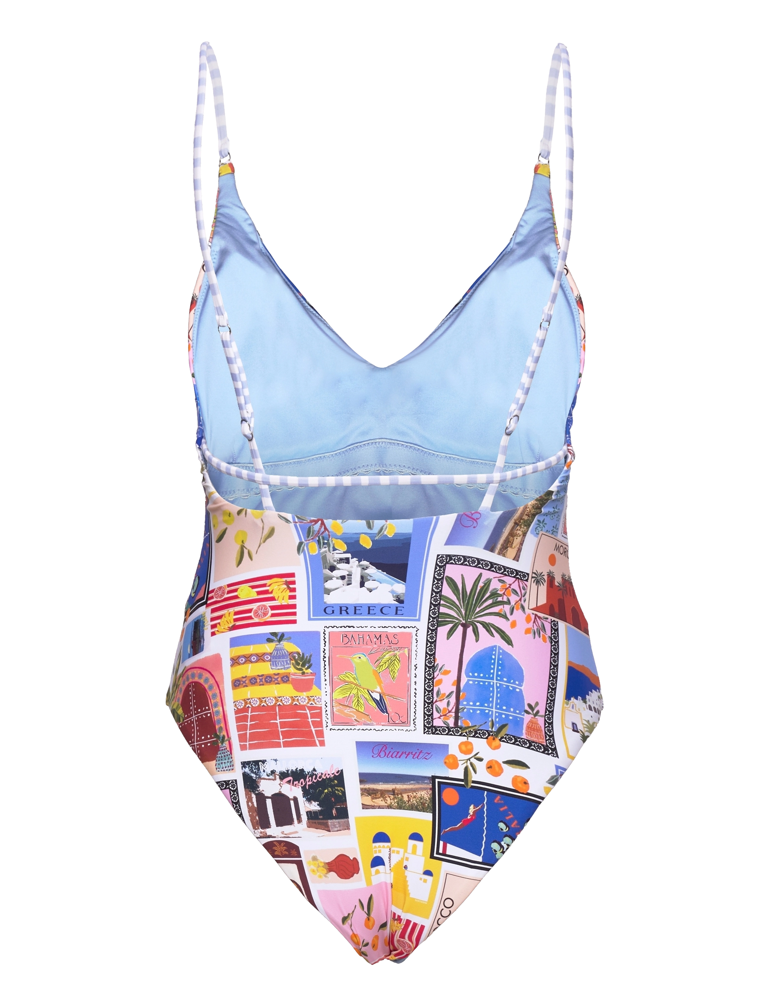 Seafolly - OnVacation V Neck One Piece - azure - 2