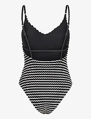Seafolly - Mesh Effect V Neck One Piece - badedragter - black - 1