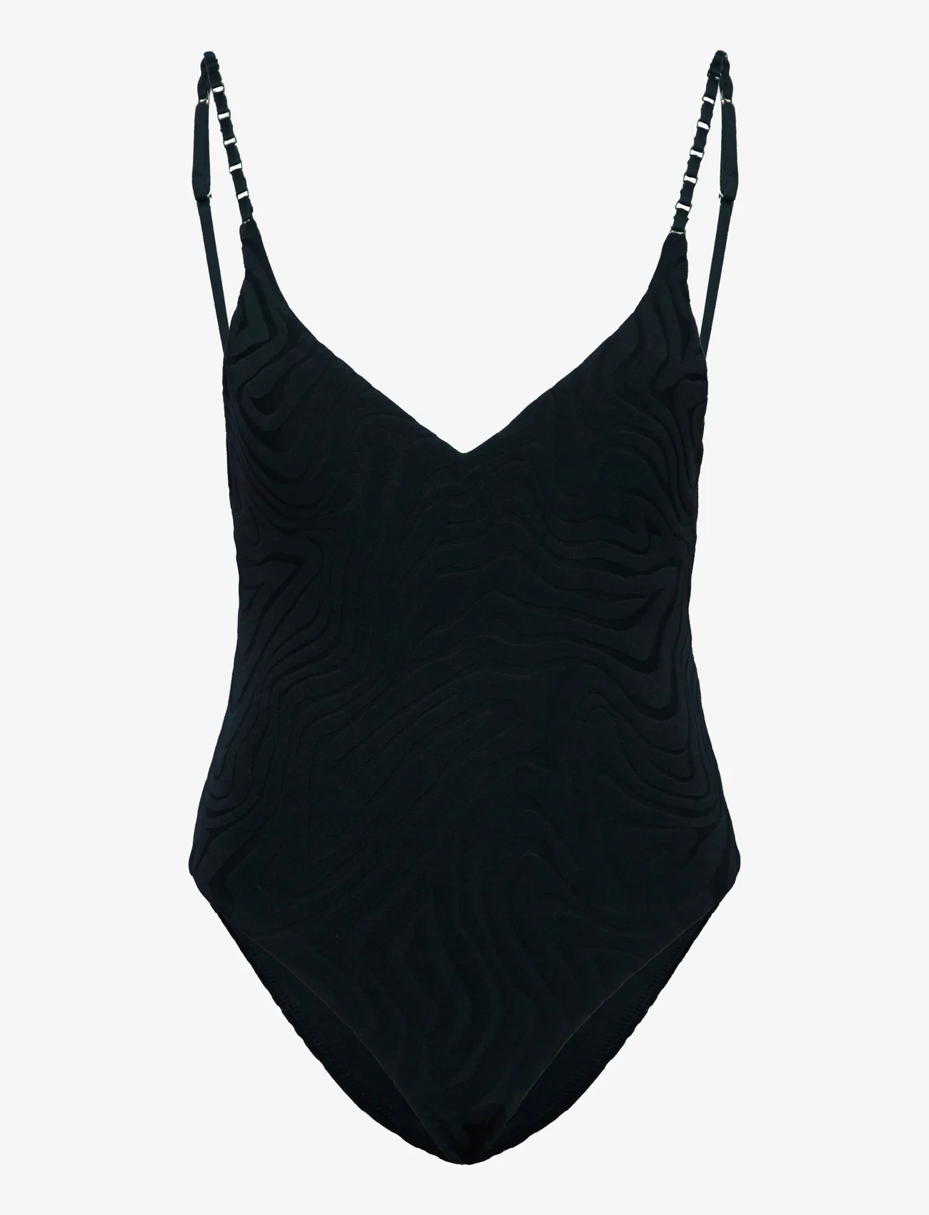 Seafolly - Second Wave V Neck One Piece - swimsuits - black - 0
