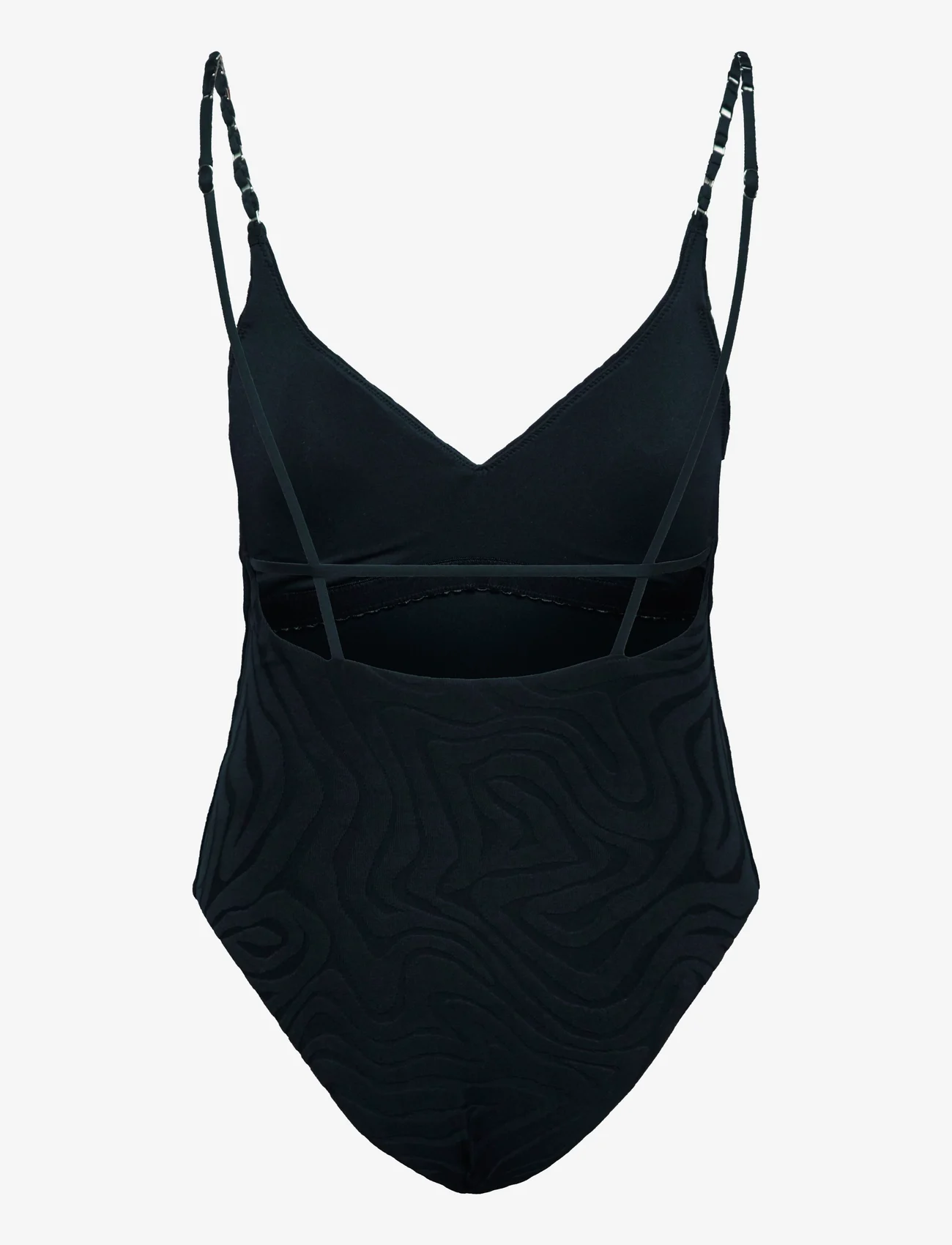 Seafolly - Second Wave V Neck One Piece - swimsuits - black - 1