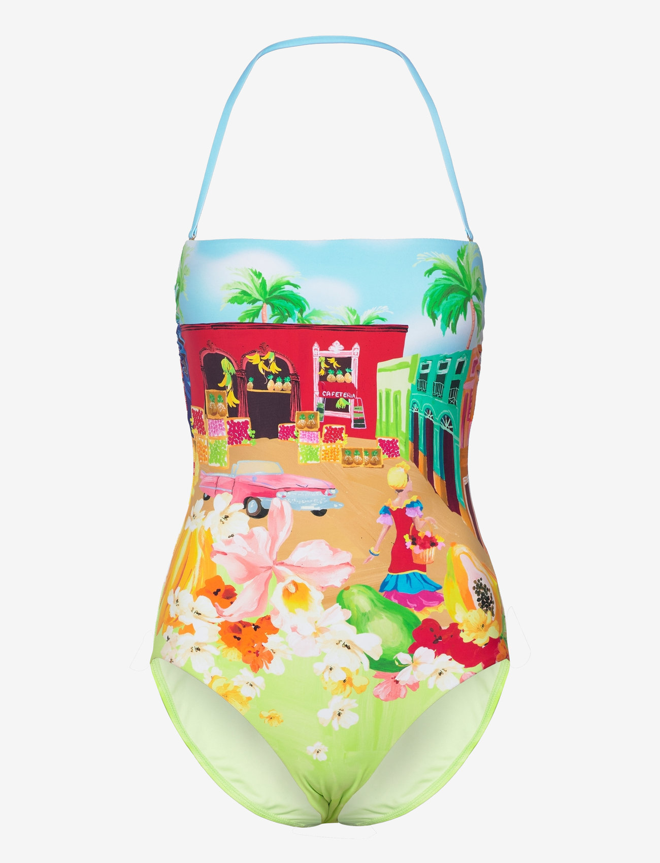 Seafolly - Cuba Bandeau One Piece - badedragter - turquoise - 0