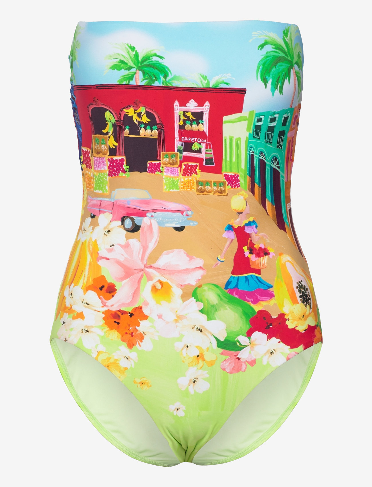 Seafolly - Cuba Bandeau One Piece - badedragter - turquoise - 2