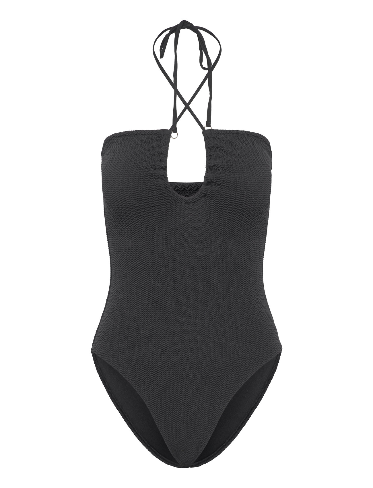 Seafolly - SeaDive Bandeau One Piece - badeanzüge - black - 0