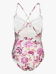 Seafolly - Silk Road Drawstring Keyhole One Piece - swimsuits - parfait pink - 2
