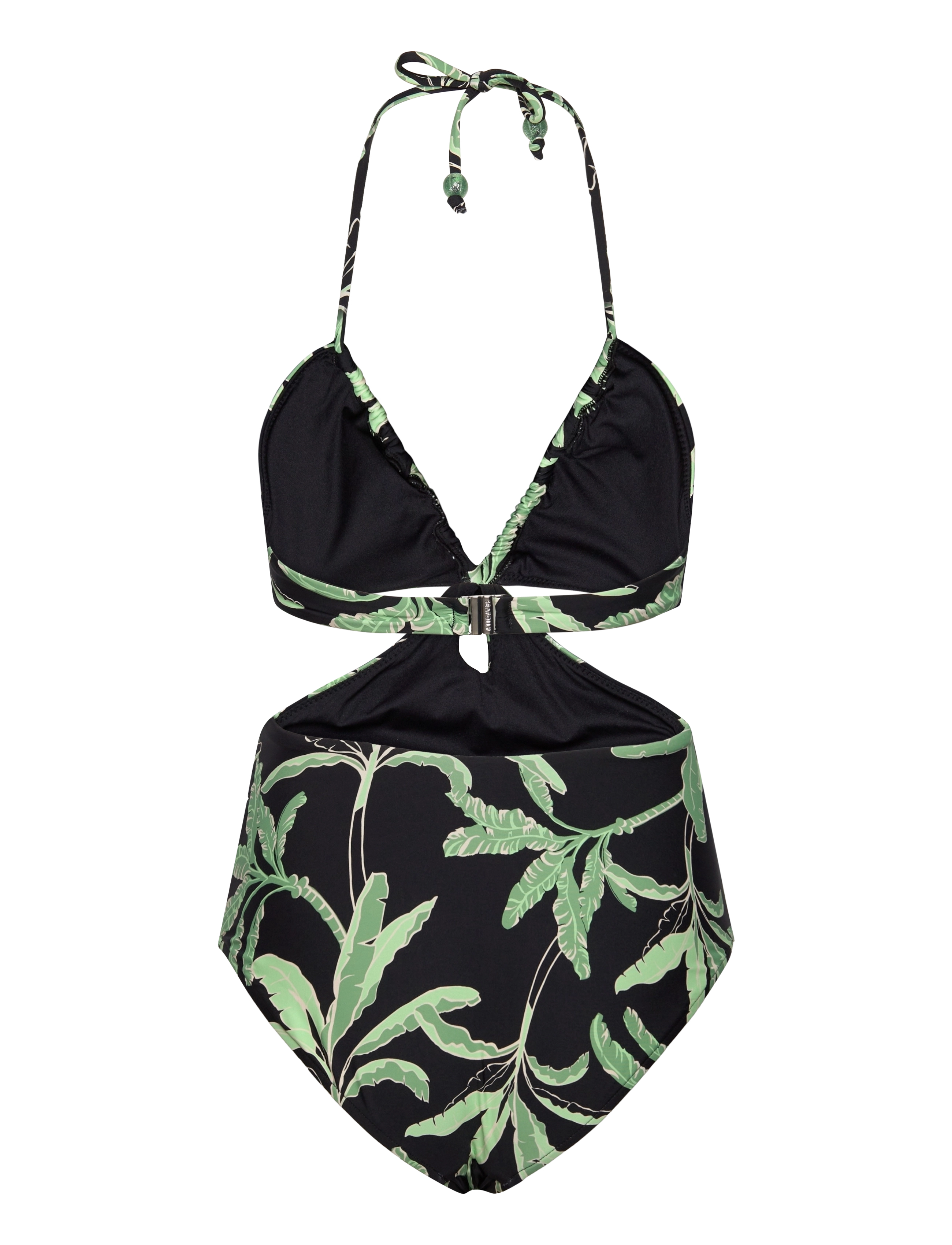 Seafolly - Palm Paradise Drawstring One Piece - black - 2