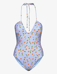 Seafolly - Summer Crush Bandeau One Piece - swimsuits - powder blue - 0