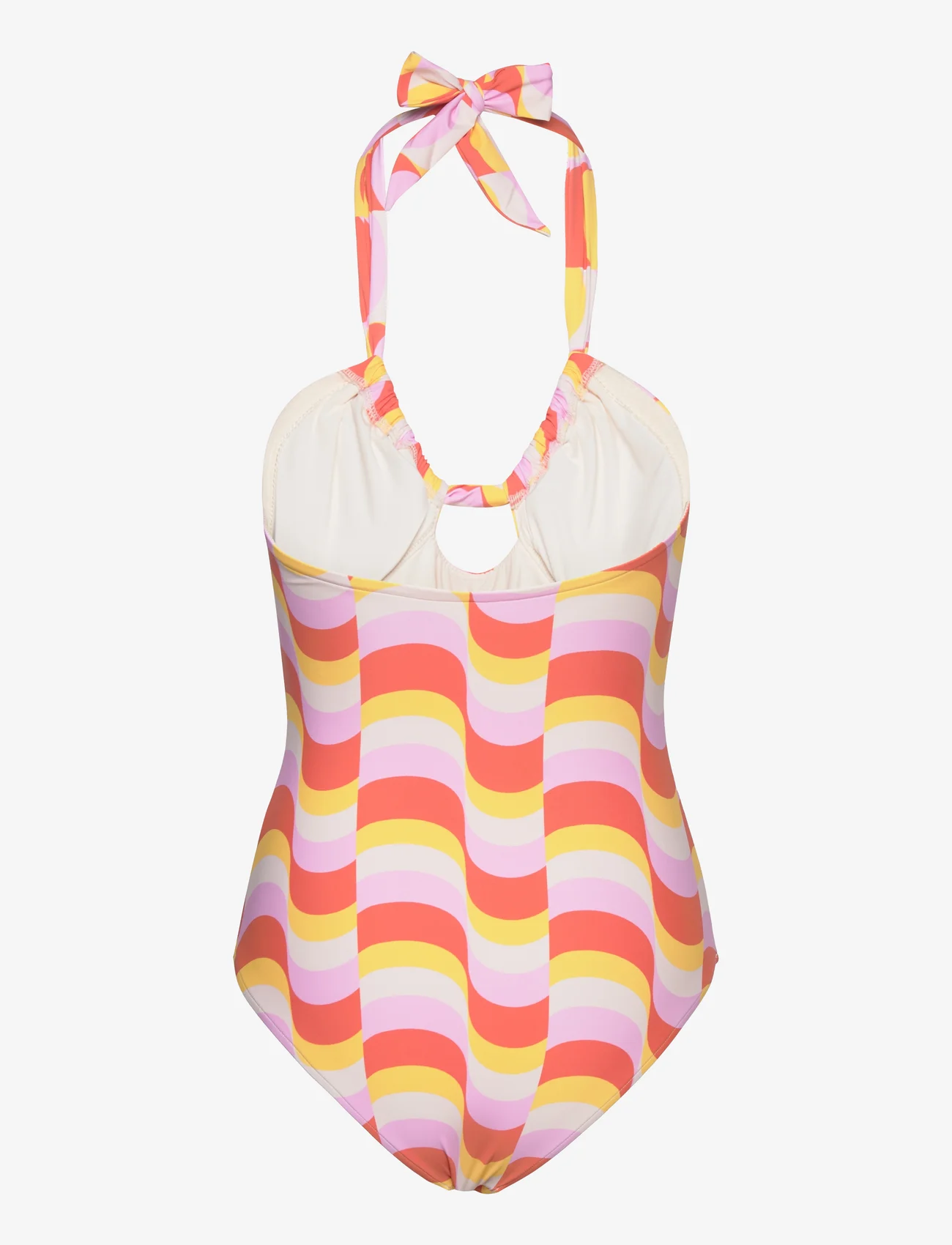 Seafolly - Modern Take Drawstring Halter One Piece - swimsuits - mandarin - 1