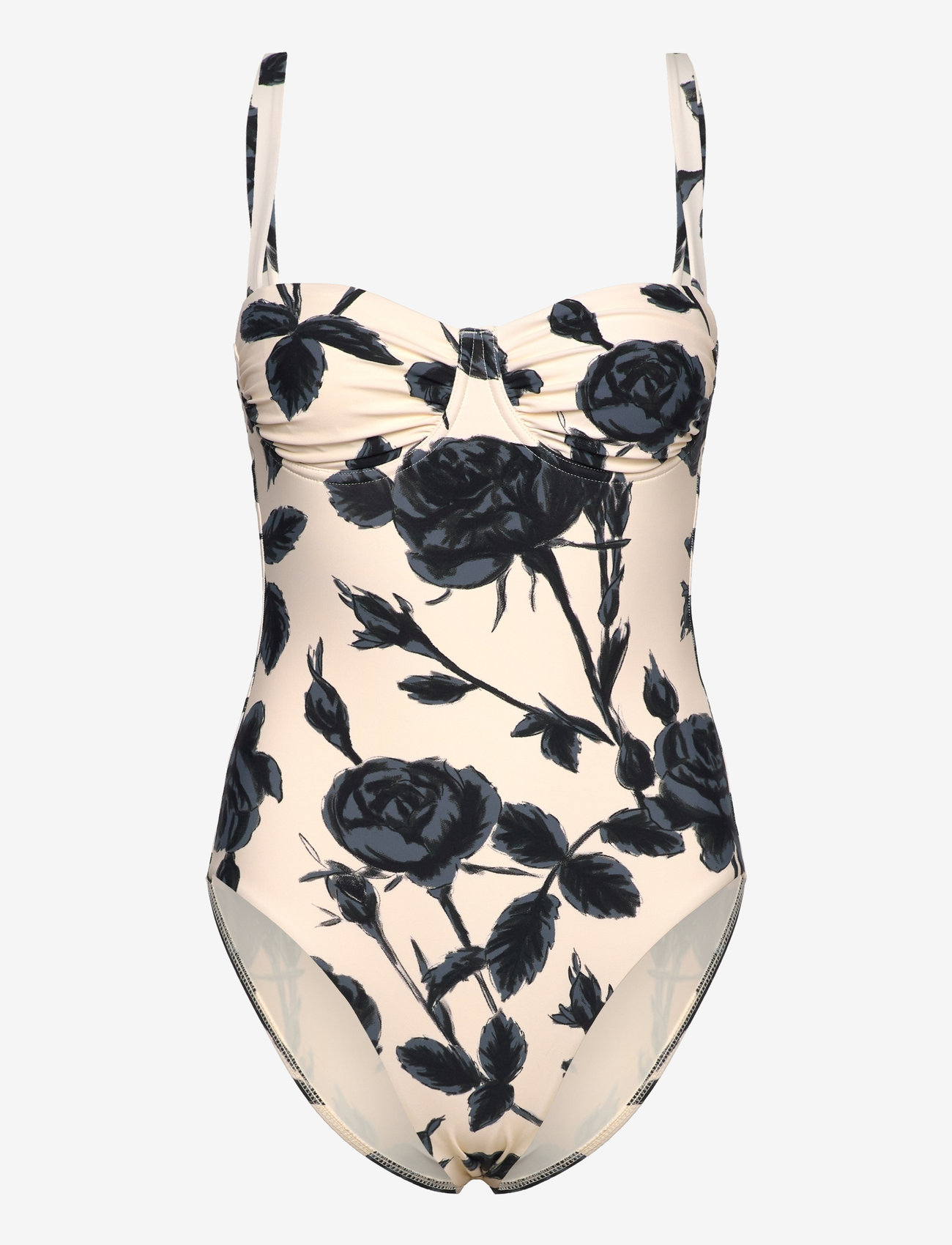 Seafolly - Rococo Ruched Underwire One Piece - badedragter - black - 1