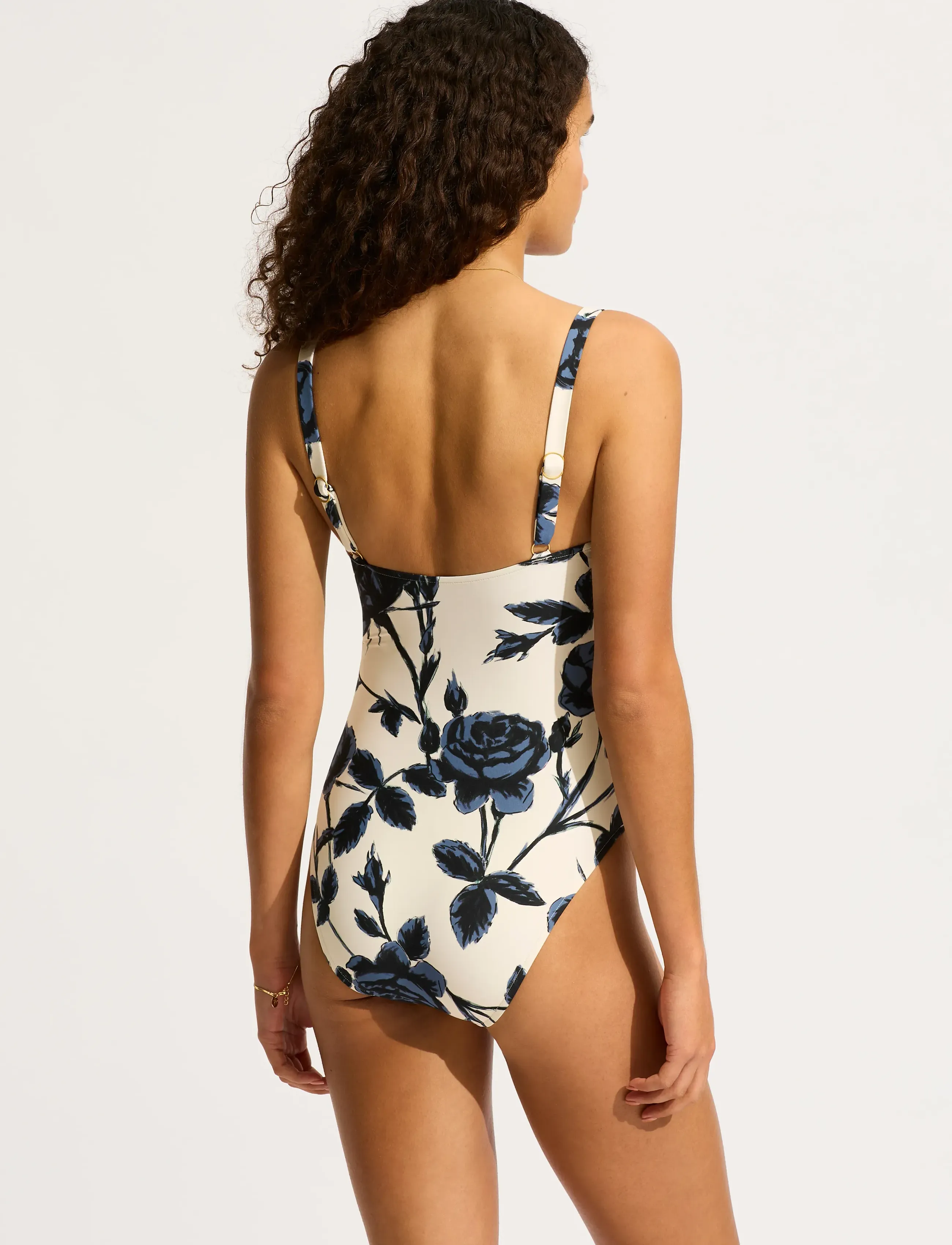 Seafolly - Rococo Ruched Underwire One Piece - ujumistrikood - black - 3
