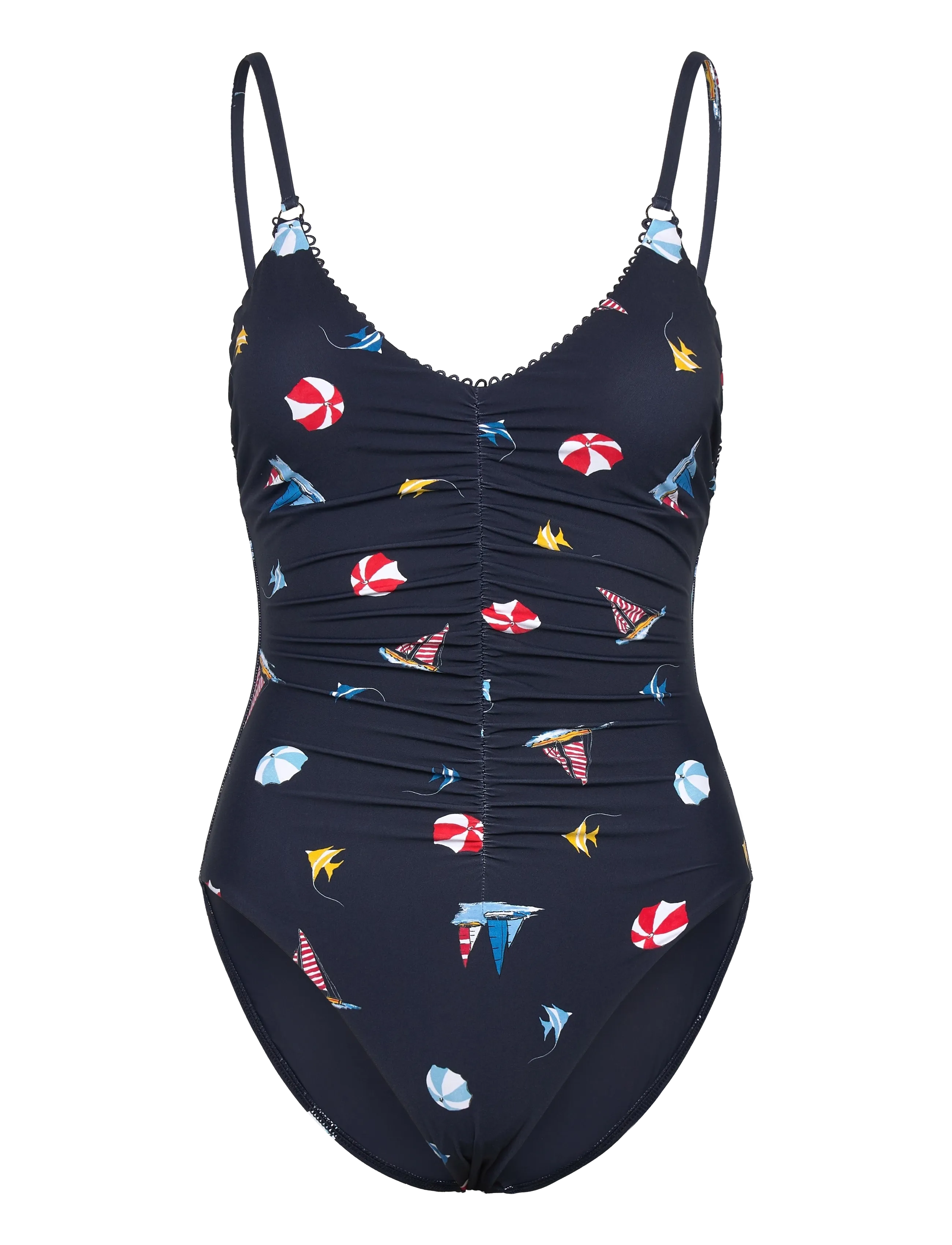 Seafolly V Neck One Piece - Seafolly - TRUE NAVY / navy