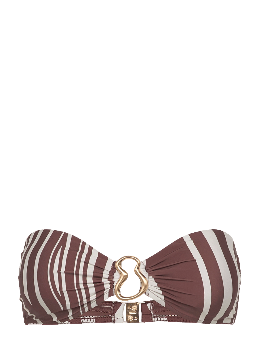 Seafolly - Ring Front Bandeau - bandeau-bikinis - cocoa - 1