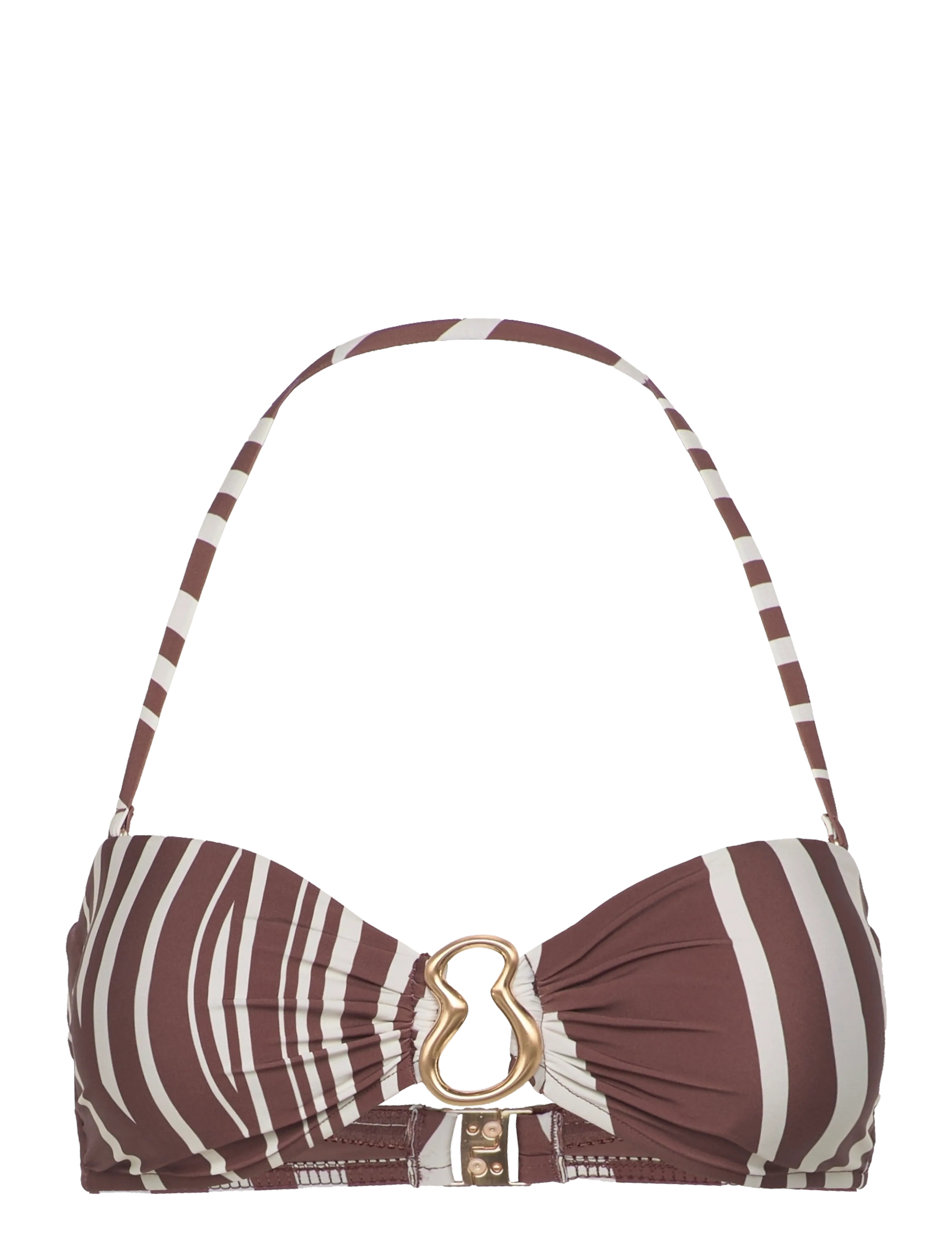 Seafolly - Ring Front Bandeau - bandeau-bikinit - cocoa - 1