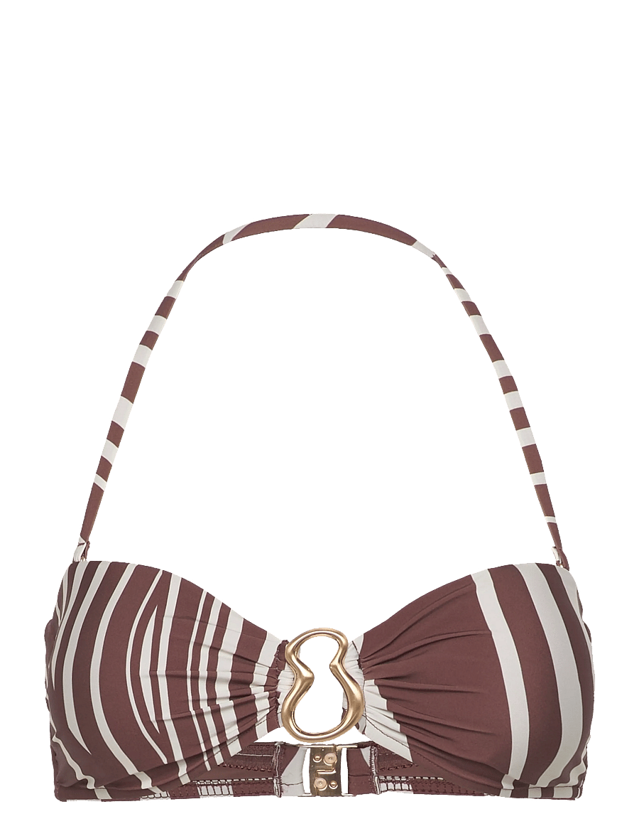 Seafolly - Ring Front Bandeau - bandeau-bikinis - cocoa - 2