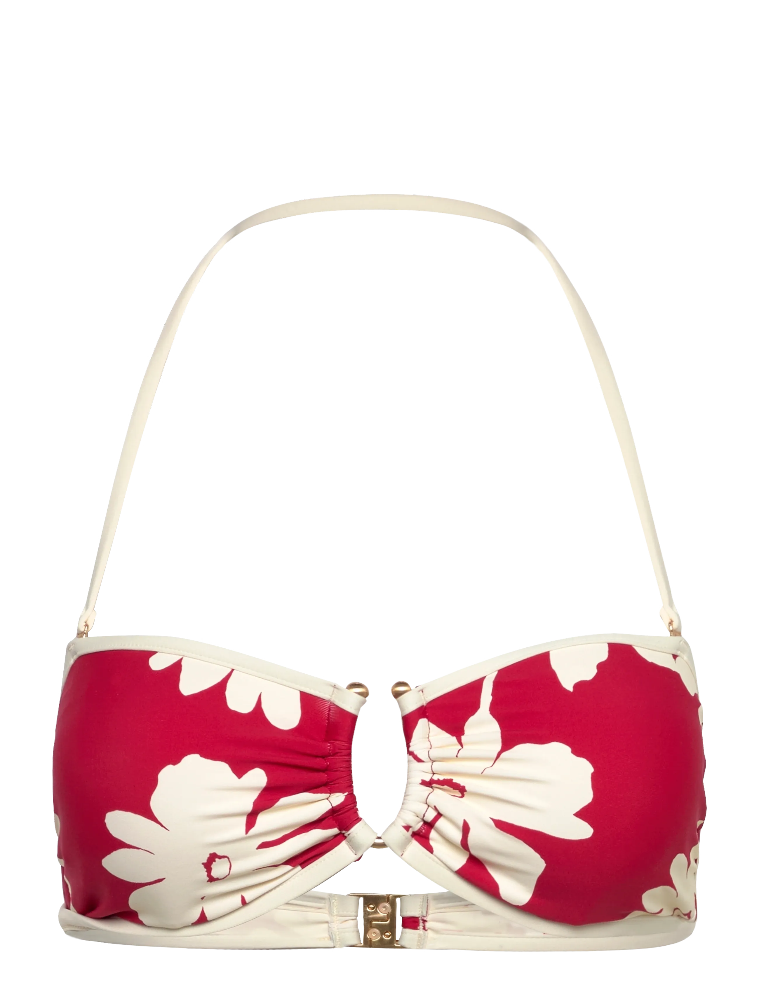 SEAFOLLY Ring Front Bandeau Rot - 44 - Damen