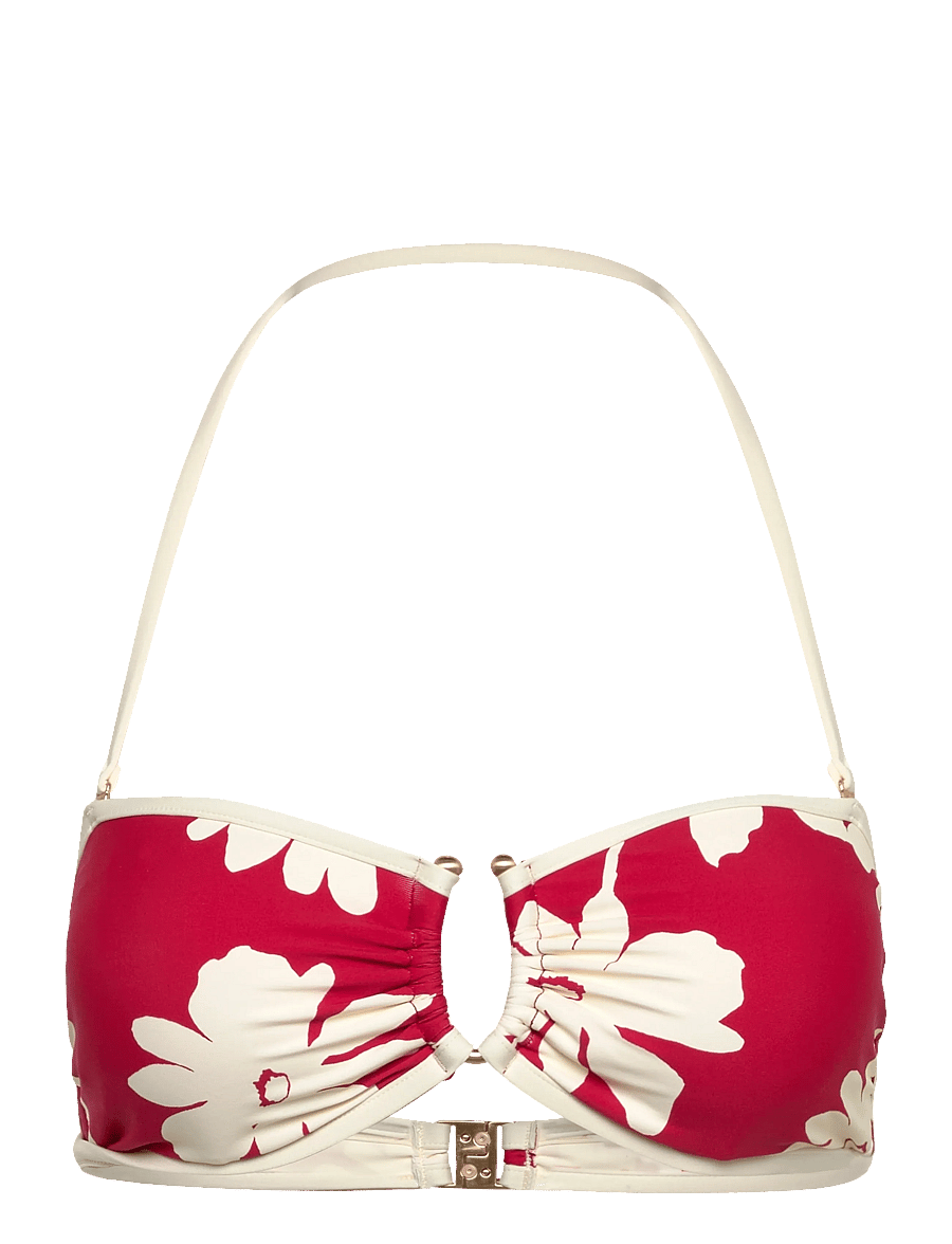 Seafolly - Ring Front Bandeau - bandeau-bikiinid - cosmo red - 1