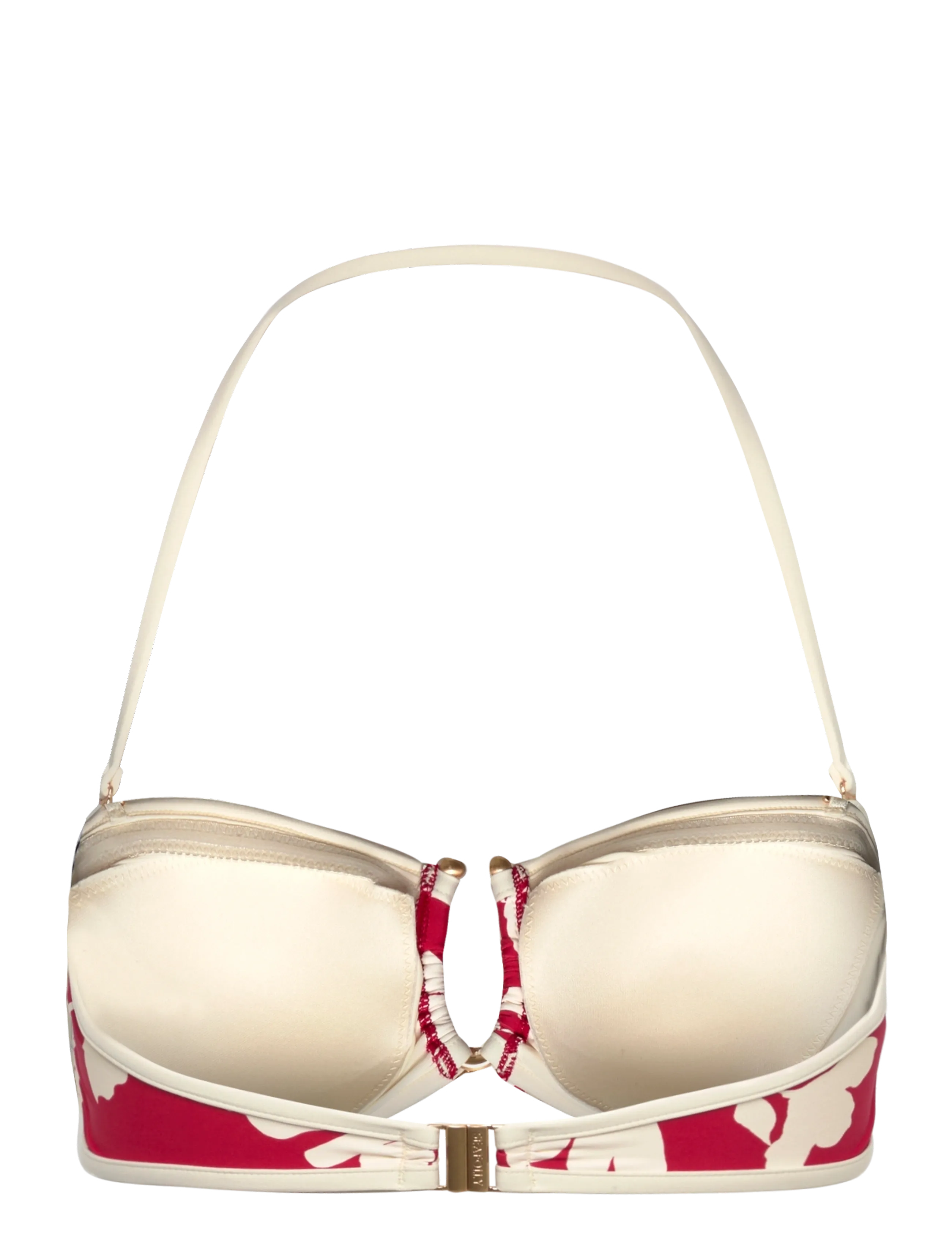 Seafolly - Ring Front Bandeau - bandeau bikini augšiņa - cosmo red - 2