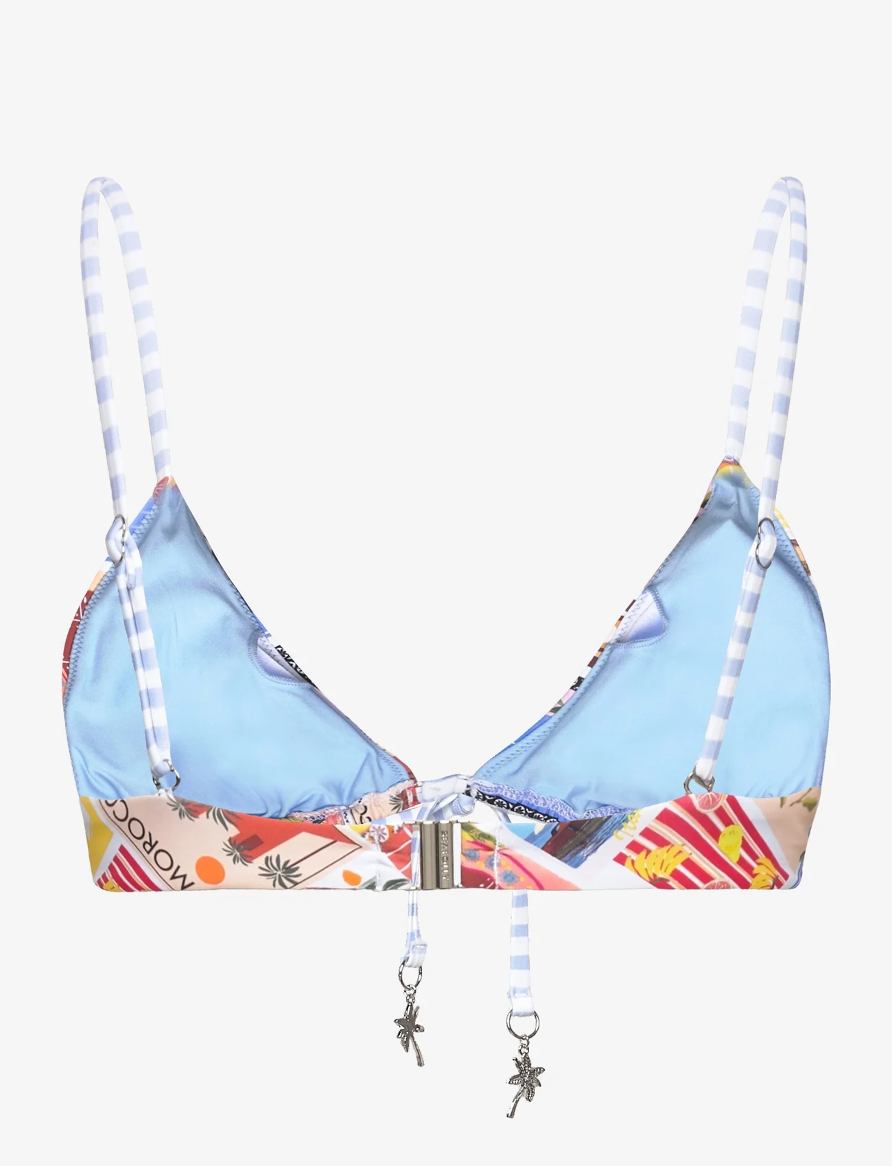 Seafolly - OnVacation Drawstring Bralette - triangle bikinis - azure - 1
