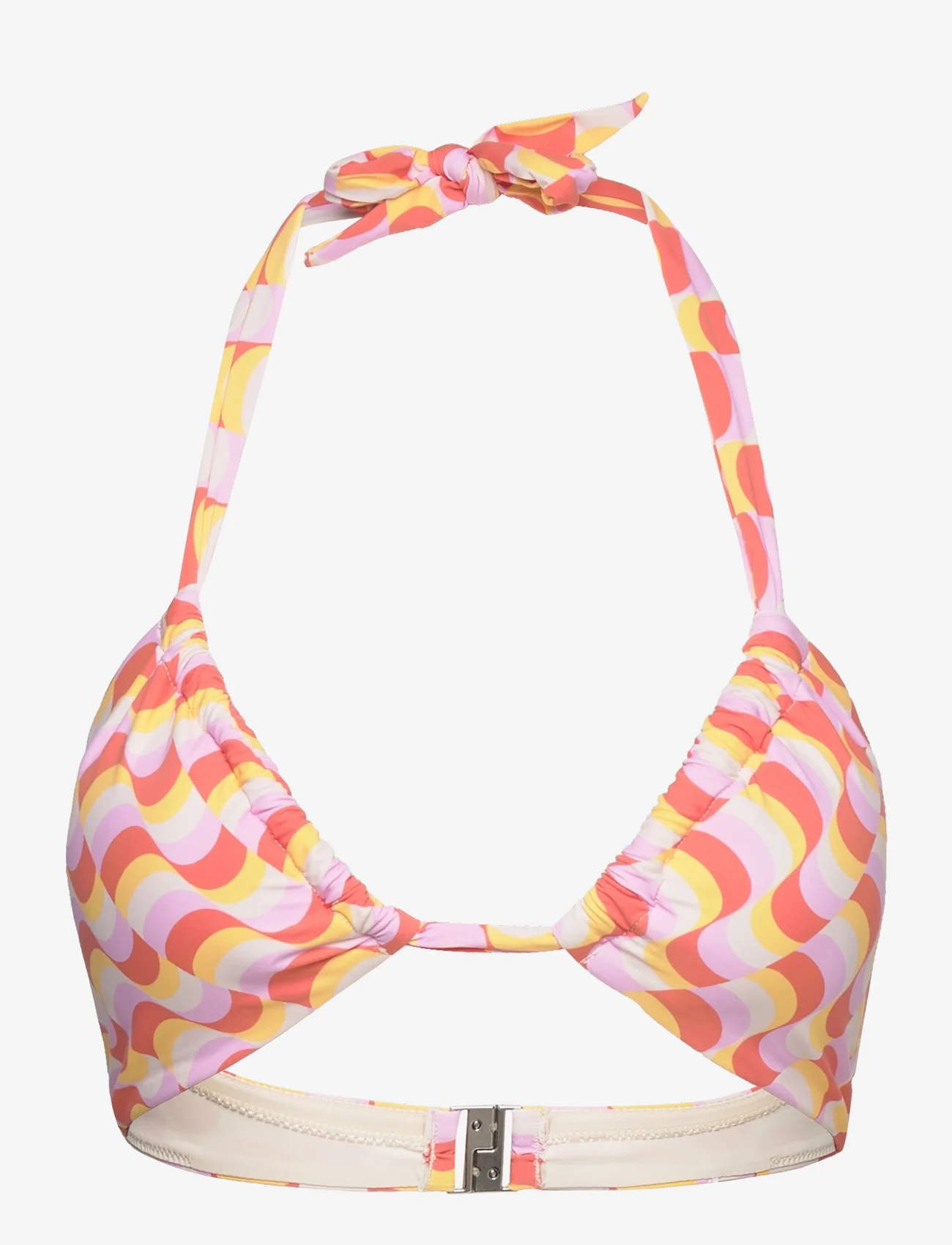 Seafolly - Modern Take Drawstring Halter Bralette - triangle bikinis - mandarin - 0