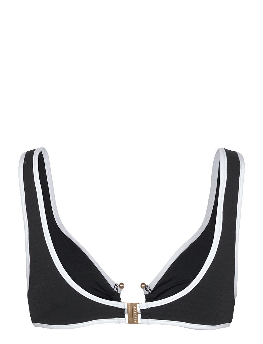 Seafolly - Beach Bound Ring Front Tank - trekantsbikinier - black - 2