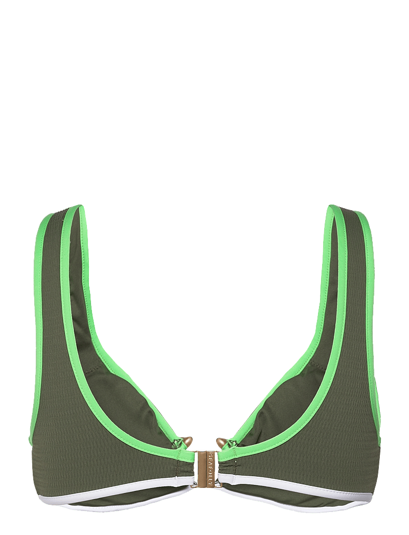 Seafolly - Beach Bound Ring Front Tank - dreieck-bikini-oberteile - khaki - 1