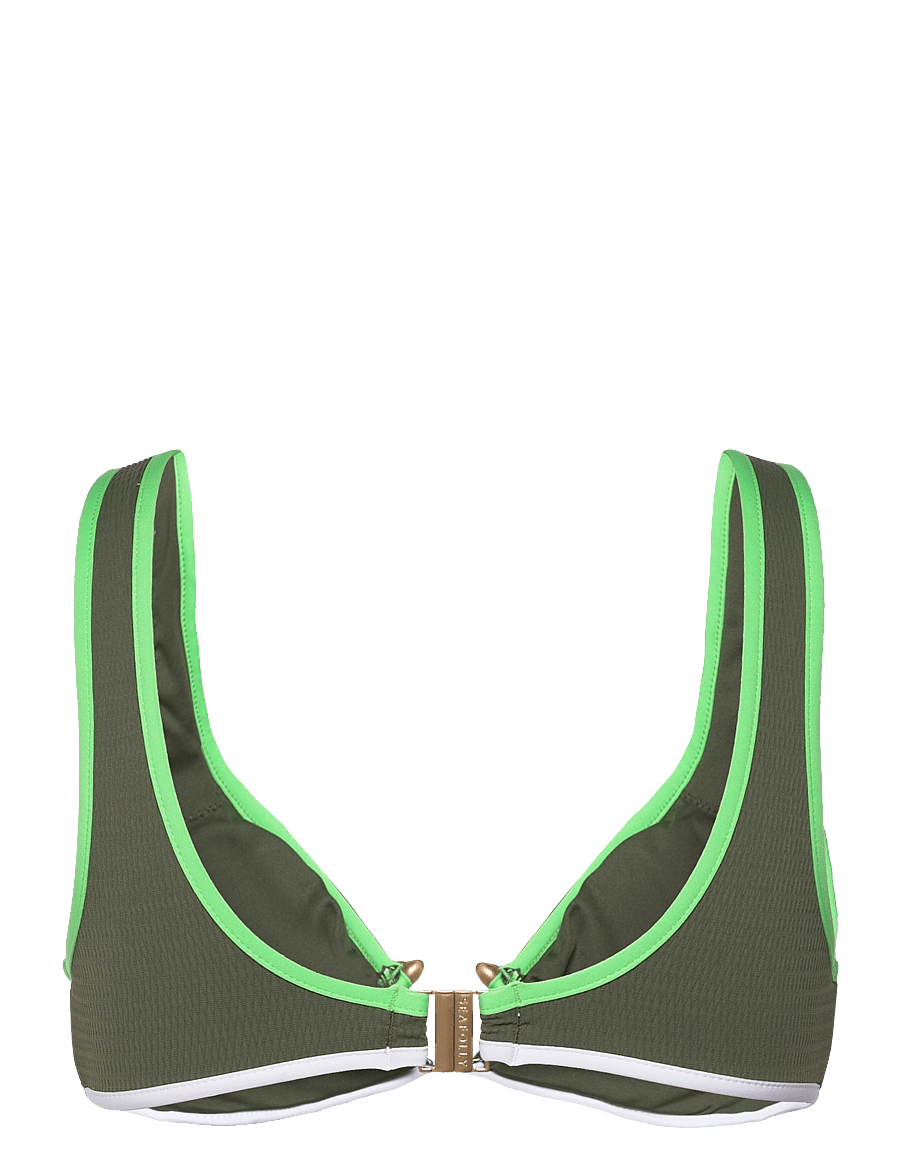 Seafolly - Beach Bound Ring Front Tank - triangelformad bikinis - khaki - 1