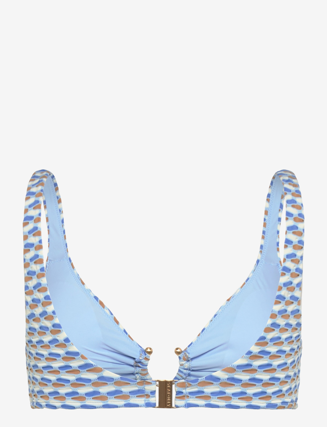 Seafolly - Ring Front Tank - triangle bikinis - powder blue - 1