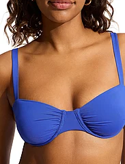 Seafolly - S.Collective Ruched Underwire Bra - bikinitoppar med bygel - azure - 3