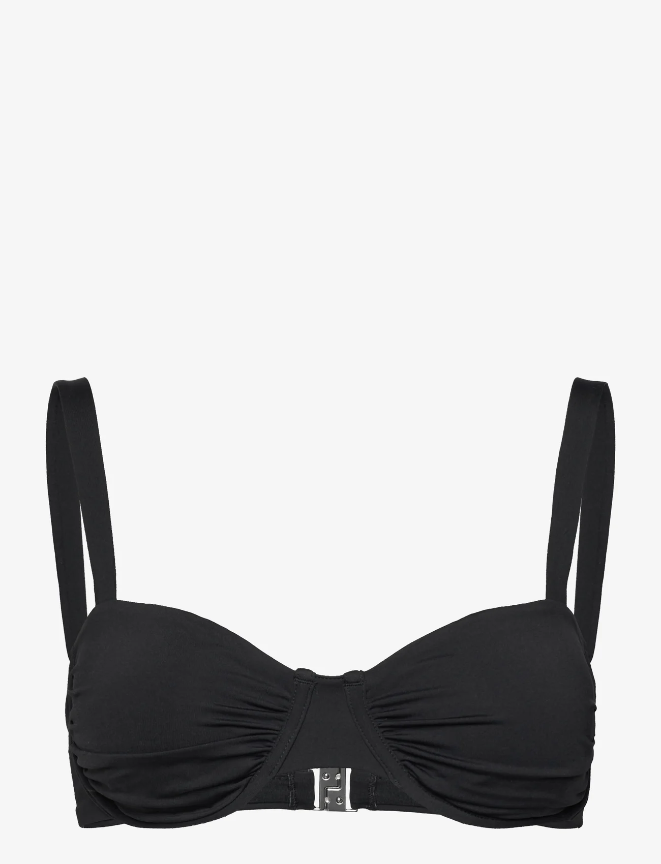 Seafolly - S.Collective Ruched Underwire Bra - bikinitopp med spiler - black - 0