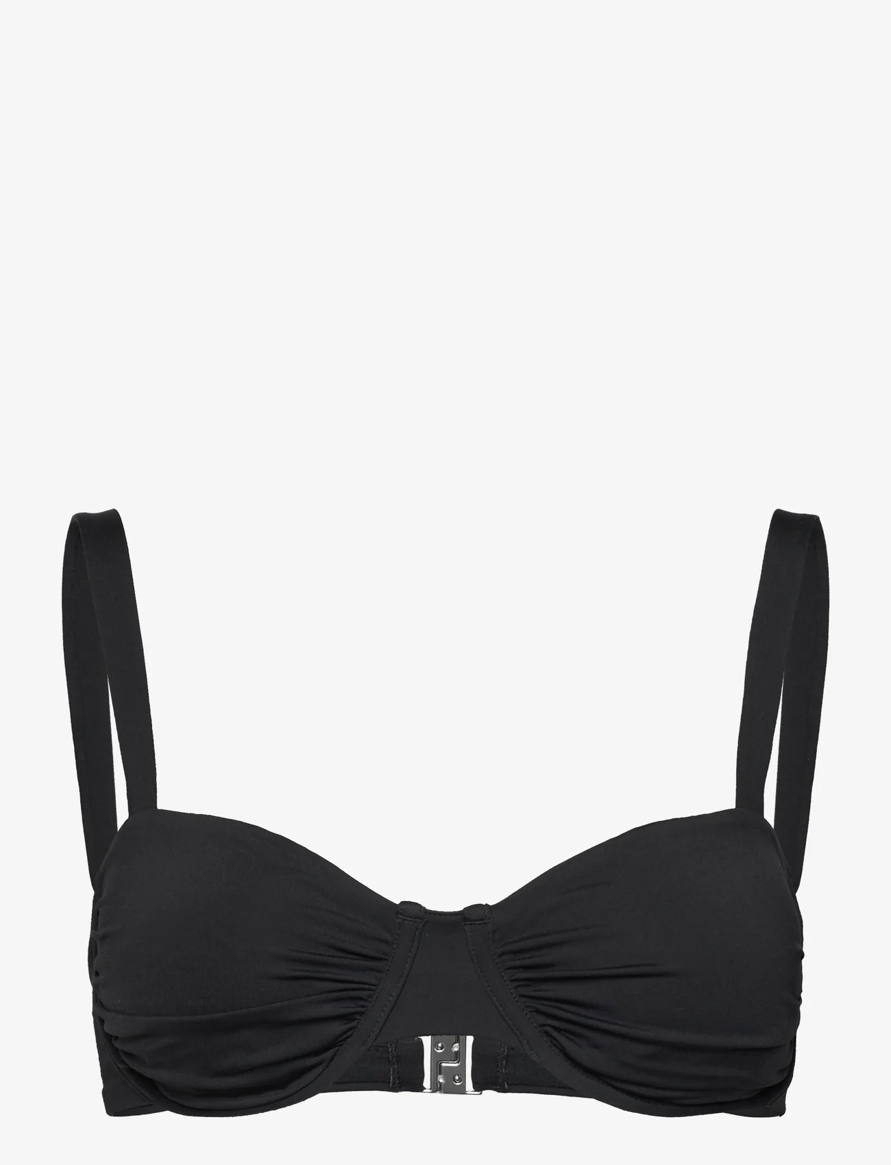 Seafolly - S.Collective Ruched Underwire Bra - vielutėmis sutvirtintos bikinio liemenėlės - black - 0