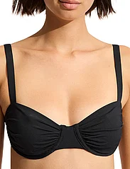 Seafolly - S.Collective Ruched Underwire Bra - bikinitoppar med bygel - black - 3
