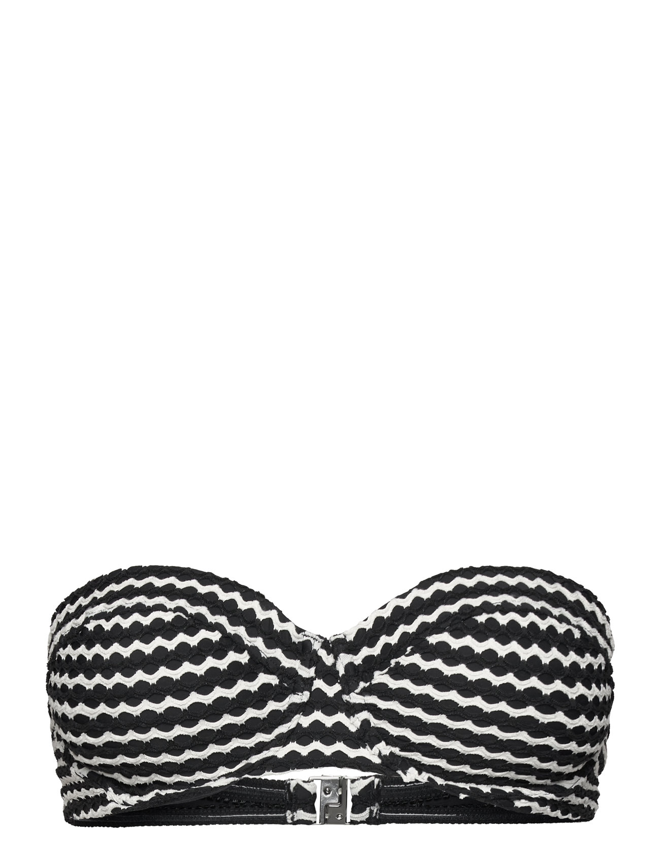 Seafolly - Mesh Effect Bustier Bra - paelast bikiinide ülaosad - black - 3
