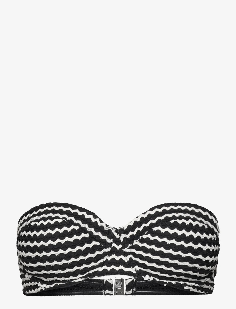 Seafolly - Mesh Effect Bustier Bra - bandeaubikinier - black - 3