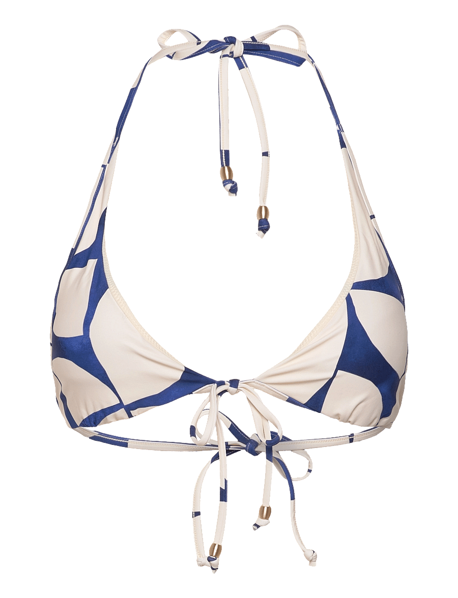 Seafolly - Sunray Long Line Halter Bra - dreieck-bikini-oberteile - ultramarine - 0