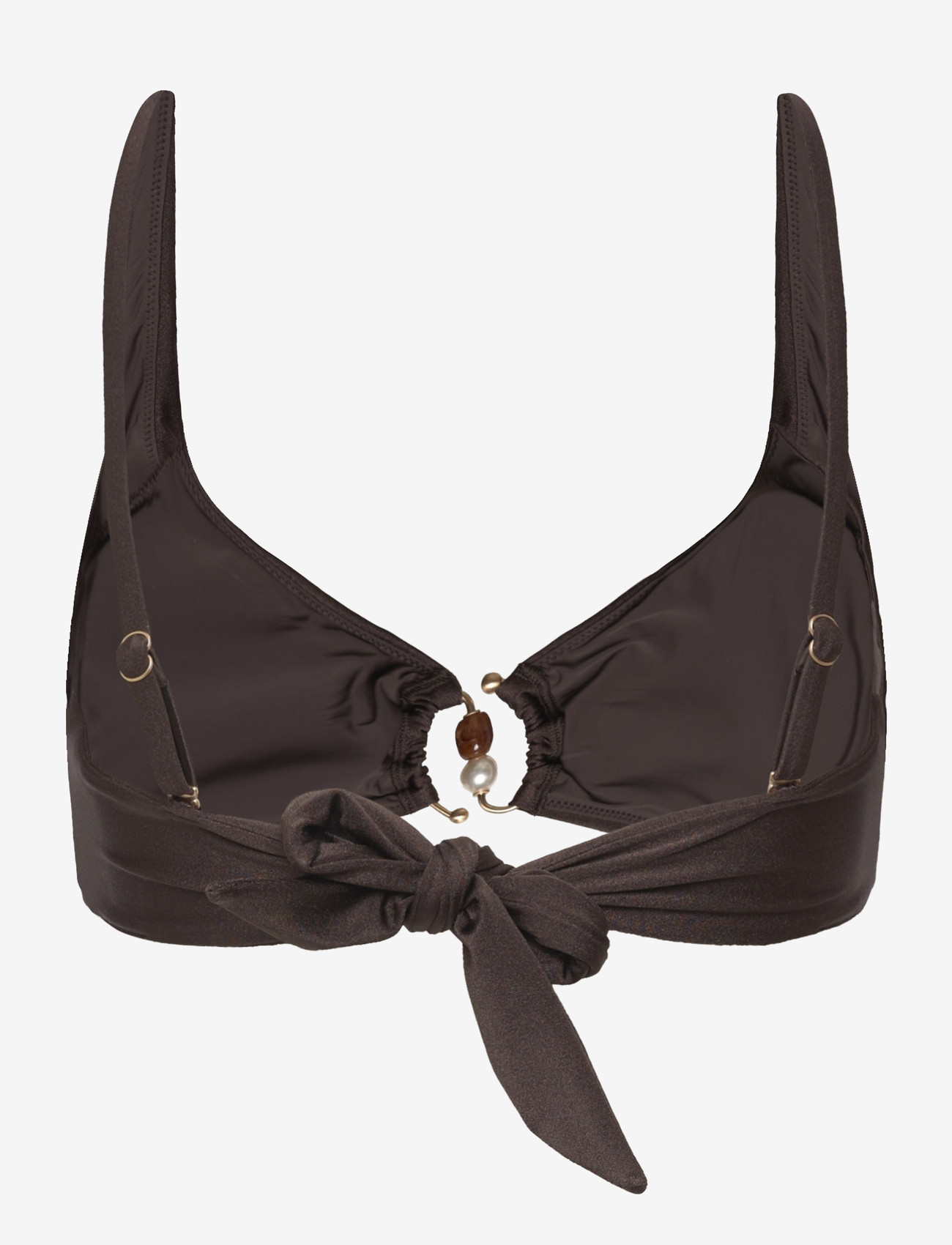 Seafolly - Multi Fit Longline Tri Bra - trekantsbikinier - sepia - 1