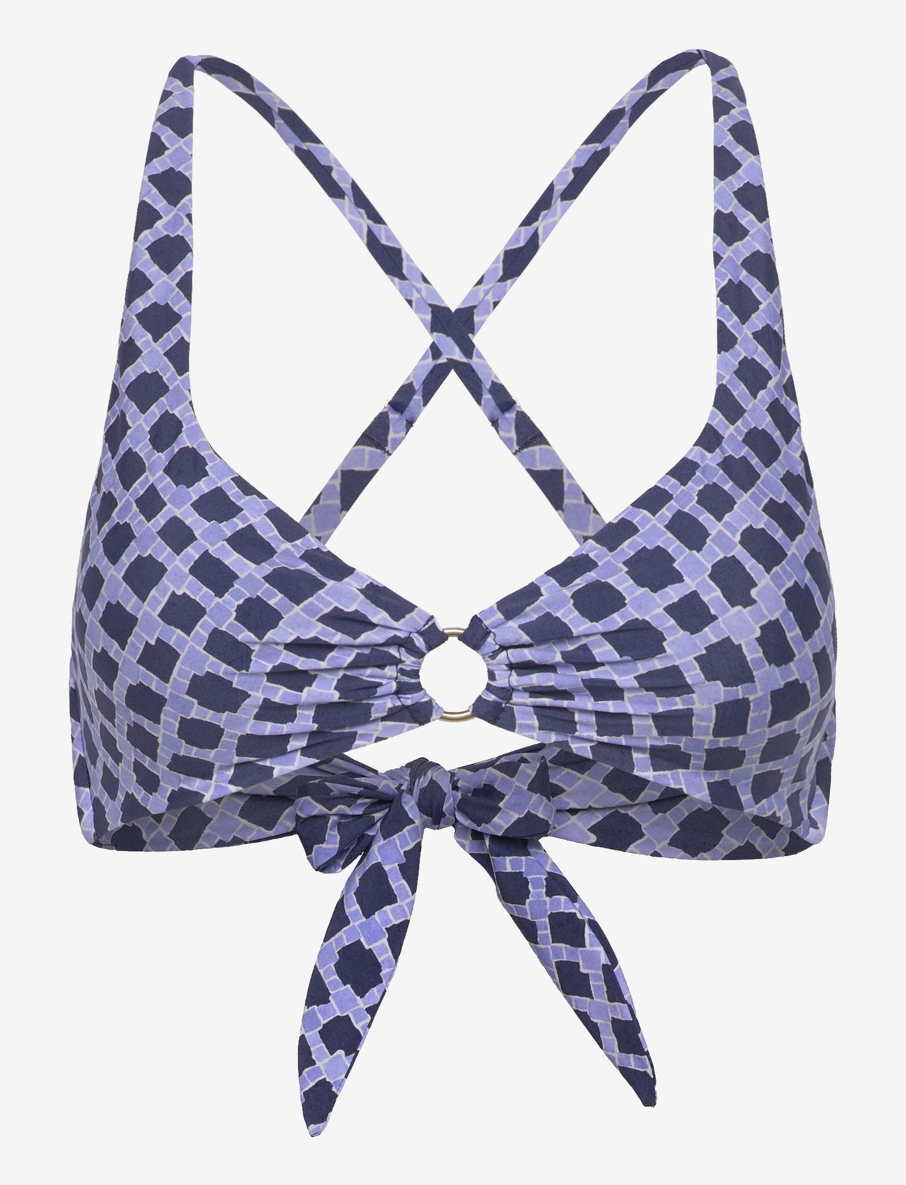 Seafolly - Multi Fit Longline Tri Bra - trekantsbikinier - blue indigo - 0