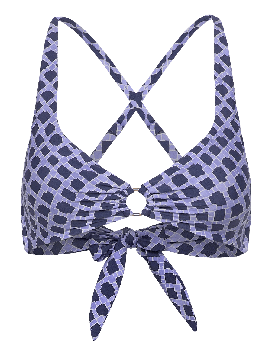 Seafolly - Multi Fit Longline Tri Bra - trekantsbikinier - blue indigo - 1