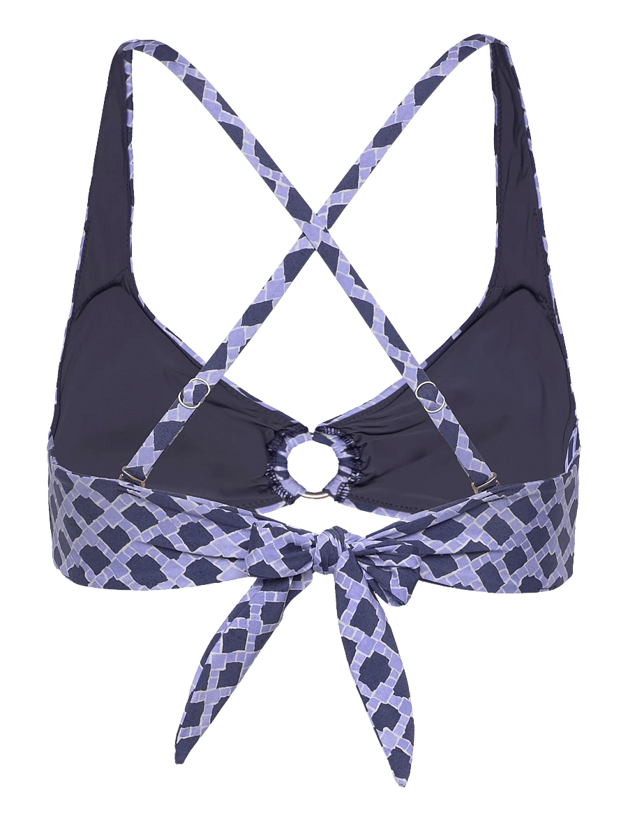 Seafolly - Multi Fit Longline Tri Bra - trekantsbikinier - blue indigo - 2