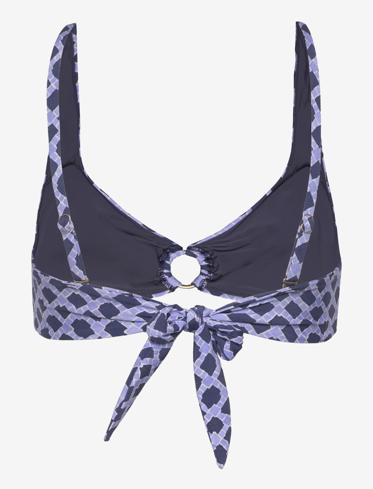 Seafolly - Multi Fit Longline Tri Bra - trekantsbikinier - blue indigo - 2